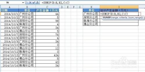 excel怎么用SUMIF函数求重复项之和 excel怎么用SUMIF函数求重复项之和