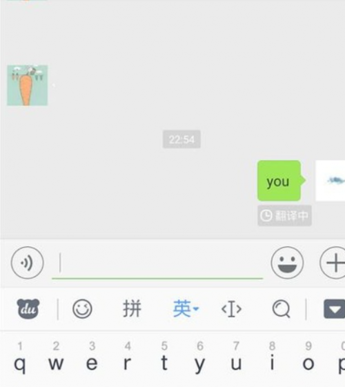 苹果什么软件在微信聊天界面上可以自动把中文翻译成英文