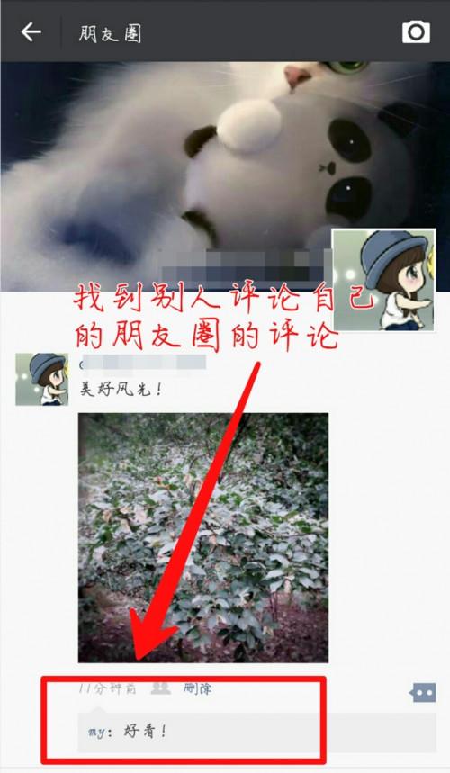 微信上发表的朋友圈怎么删除别人的评论