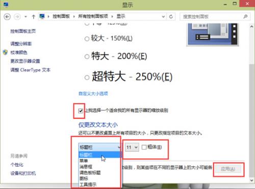 win10的字体太小