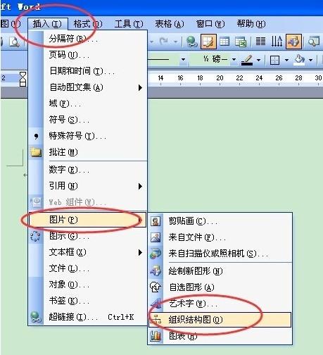 word2003怎么做组织架构图左右 word2003怎么做组织架构图左右