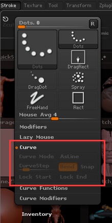 ZBrush中Curve Mode功能的使用技巧